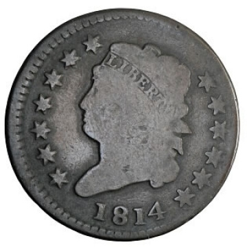 1814 classic head large cent obverse
