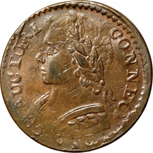 connecticut copper obverse
