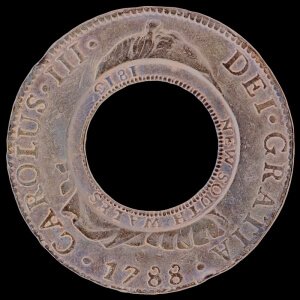 1788 8 real with hole and counterstamp