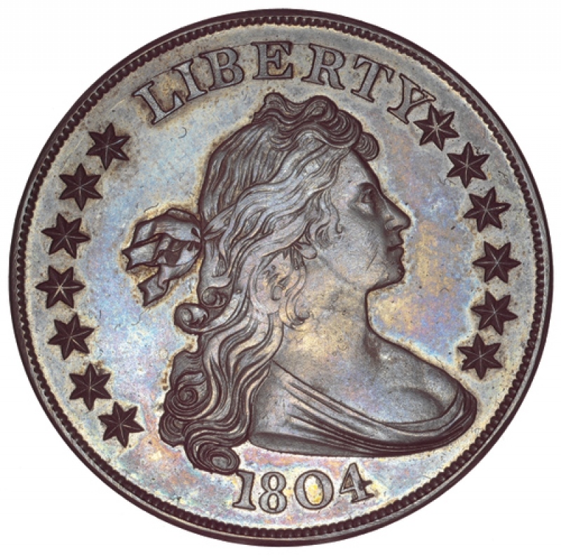 1804 draped bust dollar obverse