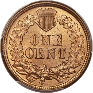indian head cent reverse
