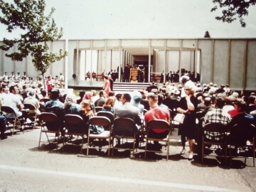 crowd watching someone speak