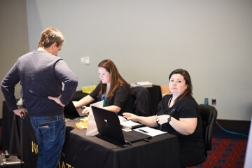 a.n.a. table at a show