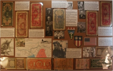 collector exhibit of paper money at a show