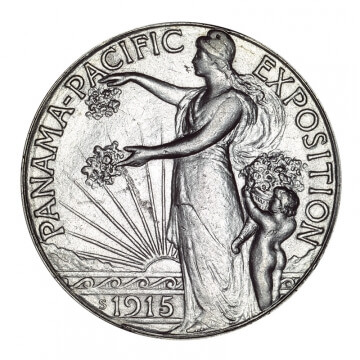 1915 panama-pacific exposition commemorative half dollar obverse