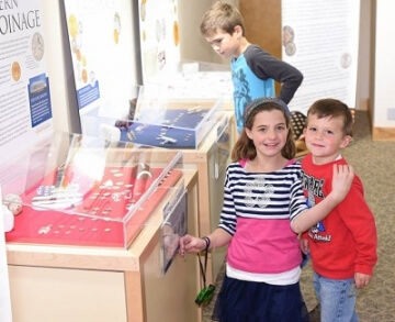 kids at the money museum