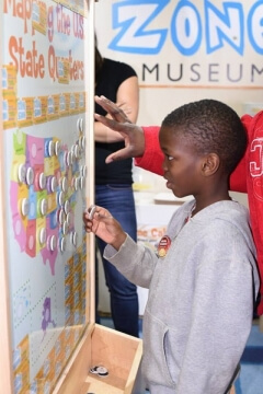 kids at the money museum