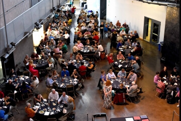 overhead shot of large banquet