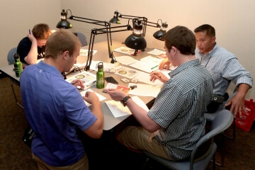 people sitting around a table