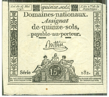 french banknote