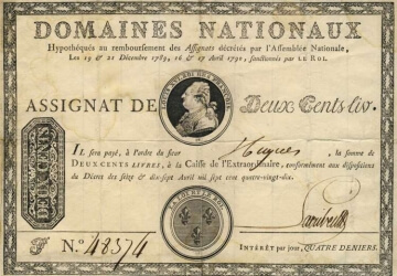 FRENCH REVOLUTION MONEY 1792 