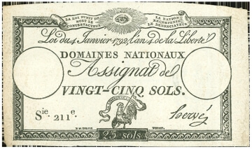 french banknote