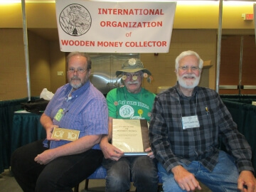 international organization of wooden money collectors club booth