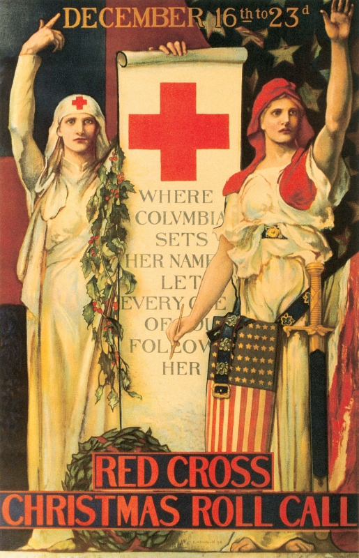 WA29 Vintage WWI Belgium Red Cross Fund Raising War Poster WW1 Re-Print A4 
