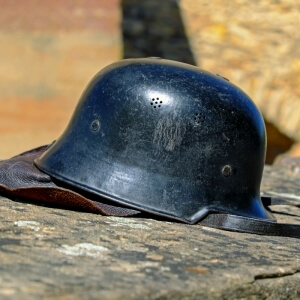 old helmet