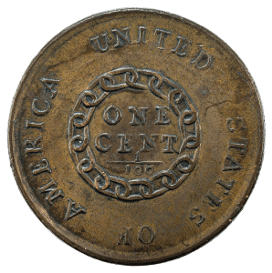 1793 chain cent reverse