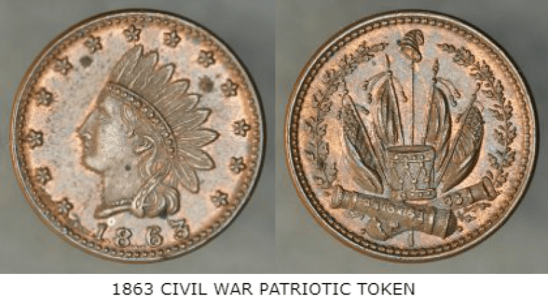 civil war patriotic token