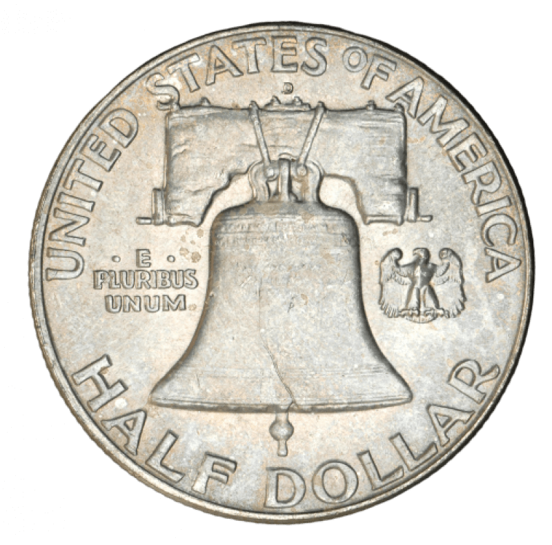 franklin half dollar reverse