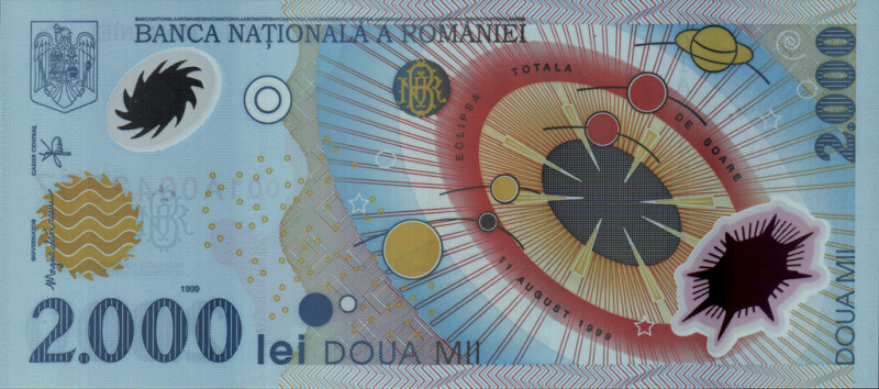 romanian 2000 lei note