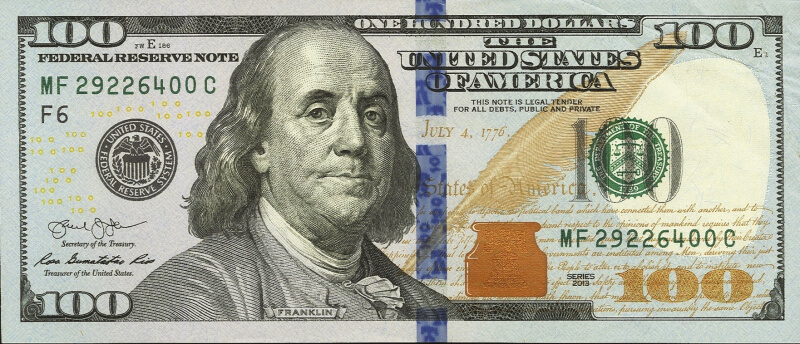 2013 U.S. $100