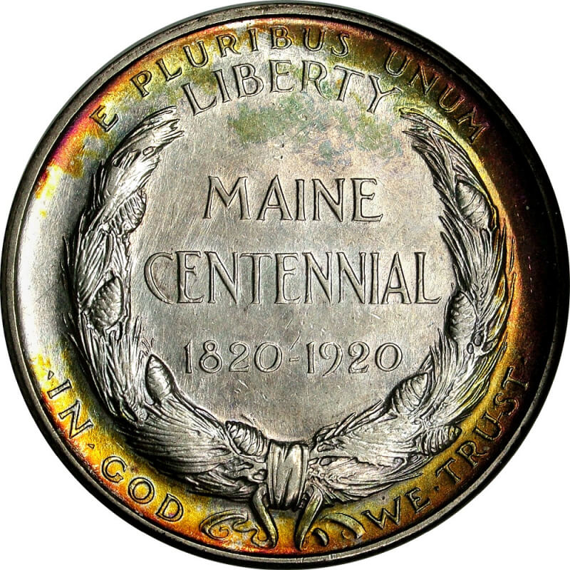 1920 Maine Centennial Reverse