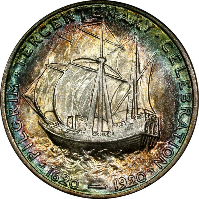 1921 Pilgrim Tercentenary Reverse