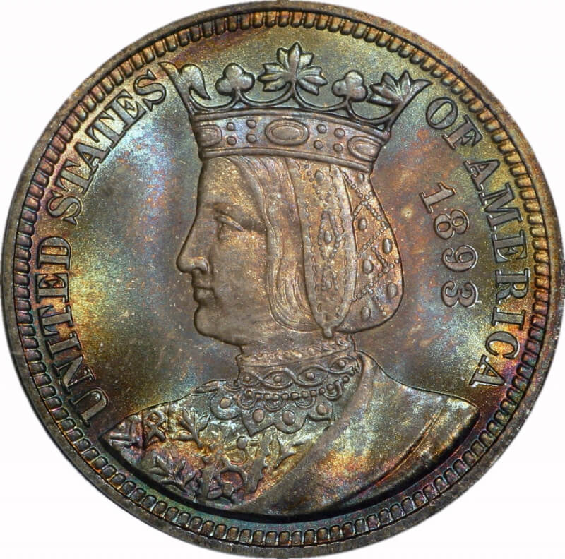 1893 Isabella Quarter Obverse