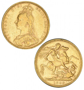 Great Britain, Victoria, 1889, Gold Sovereign