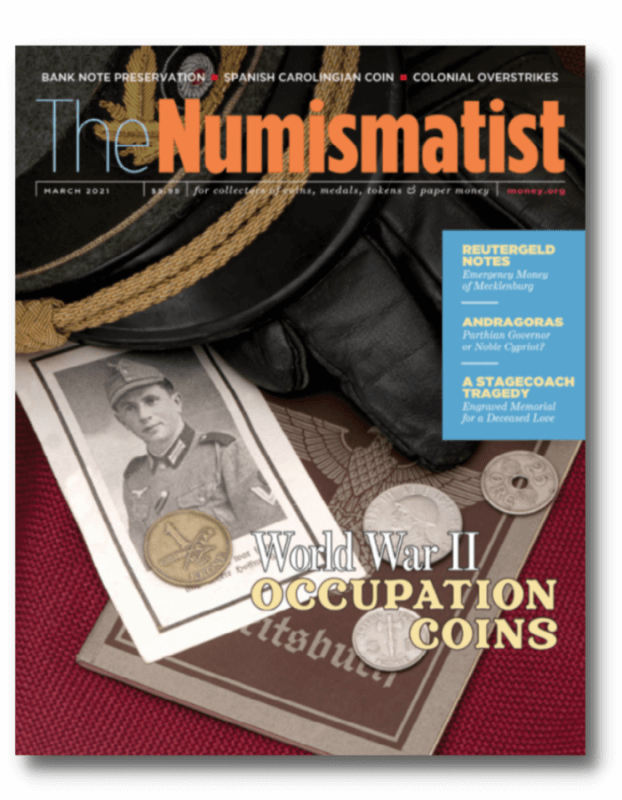 numismatist march 2021 cover
