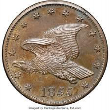 1855 flying eagle cent obverse