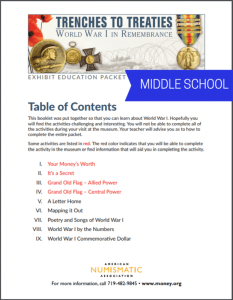 trenches to treaties exhibit document for middle school