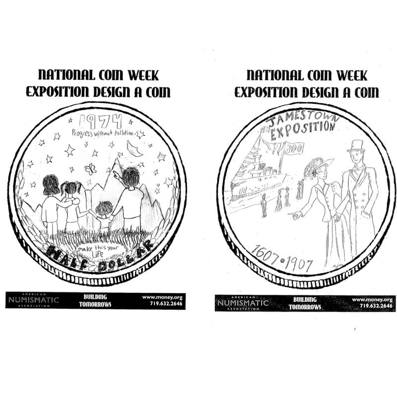 Here are the coin designs from the National Coin Week YN Coin Design contest