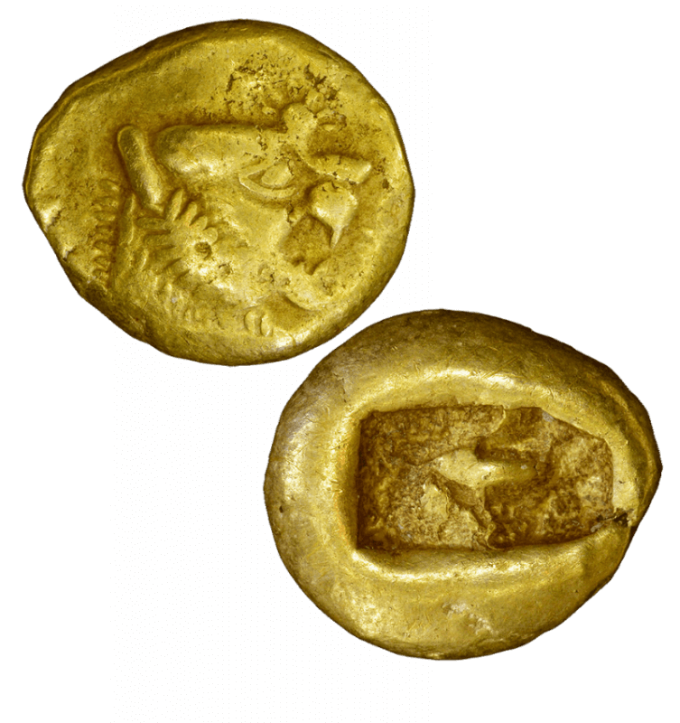 Lydian Kingdom, c. 600 B.C. Electrum Trite