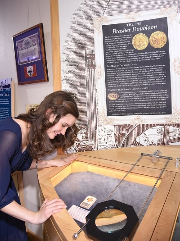Famed Brasher Doubloon on Display at ANA Money Museum Courtesy of Monaco Rare Coins