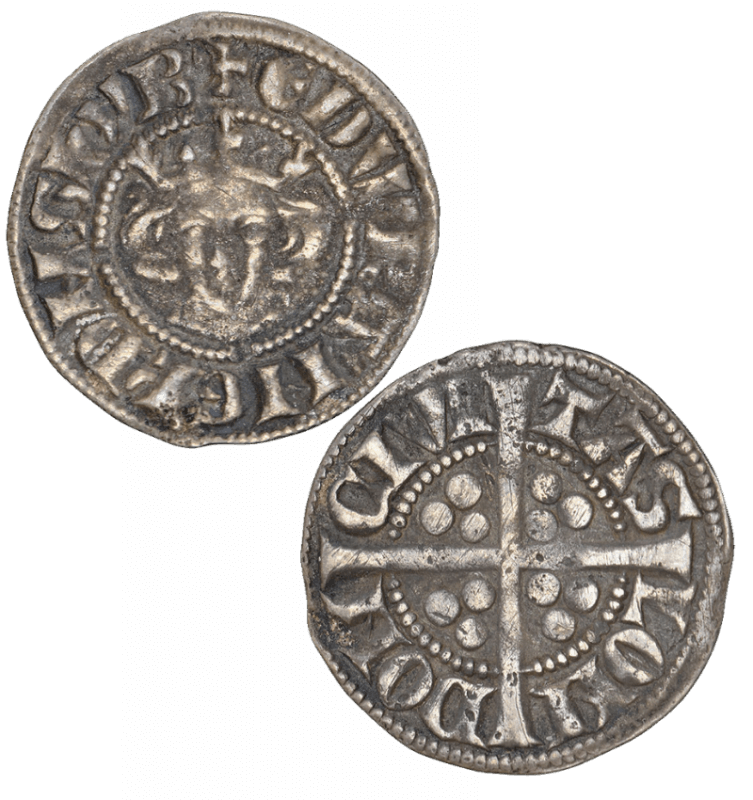 England, London, Edward II, 1307-1327, Silver Penny
