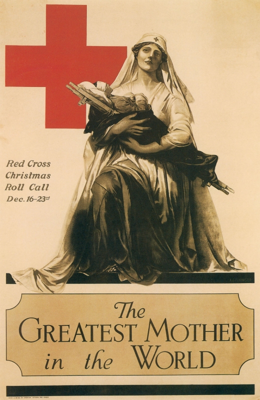The Greatest Mother in the World red Cross Poster
