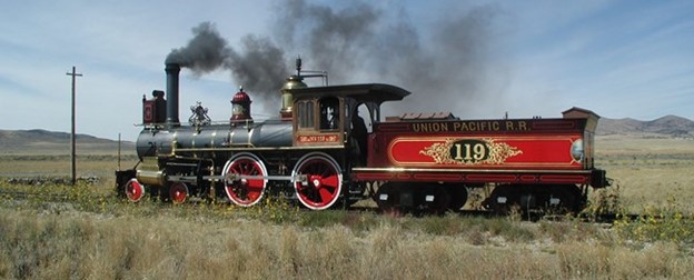union pacific train number 119 on the side