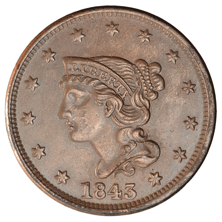 1843 | Braided Hair Large Cent