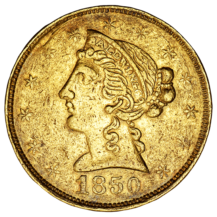 1850 | $10 California Gold, Baldwin & Co