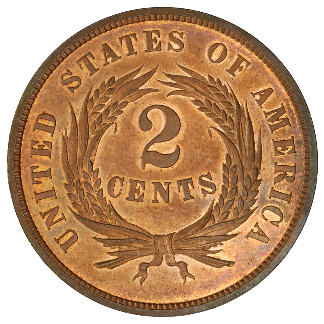 1864 | Two Cent Piece (Large Motto)