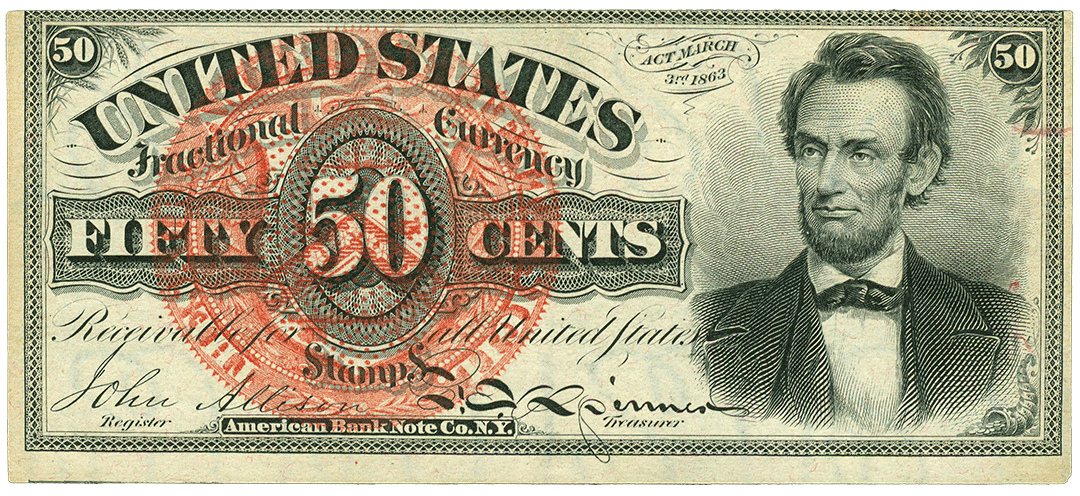 1869 | 50 Cent Fractional Currency, 4th Issue (1869-1875)
