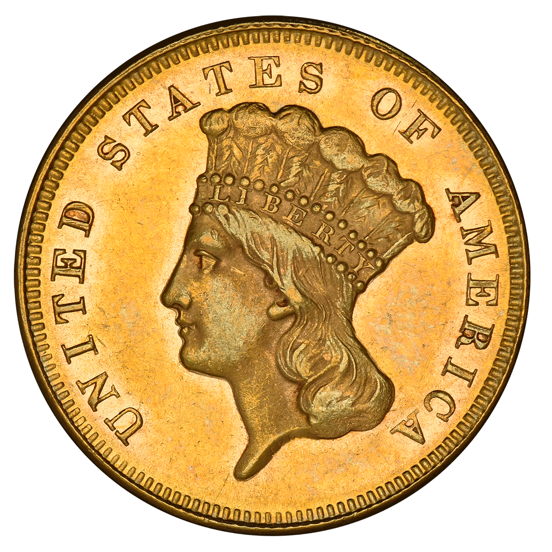 1872 | $3 Gold Indian Princess