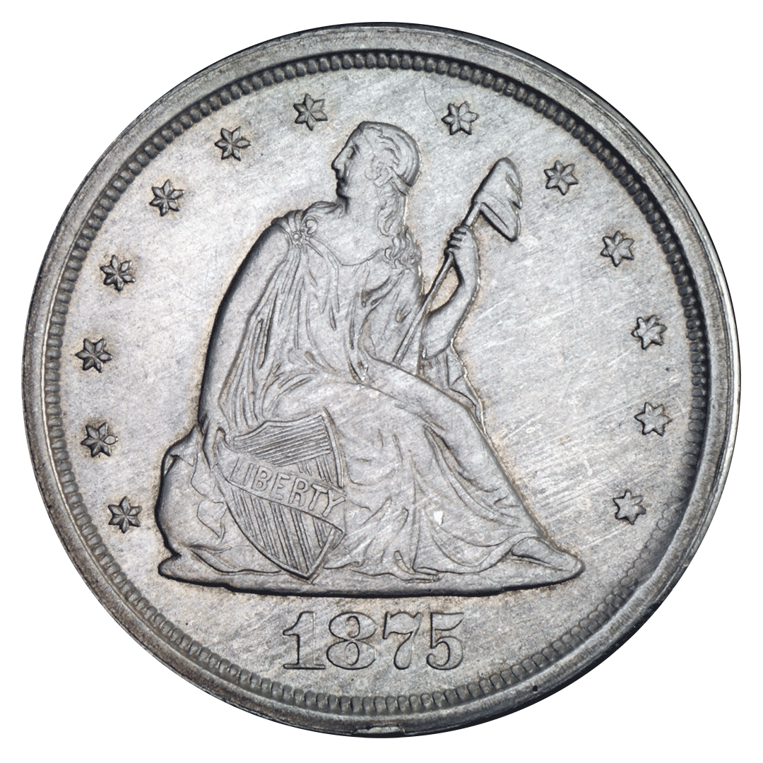 1875 S | Twenty Cents Seated Liberty