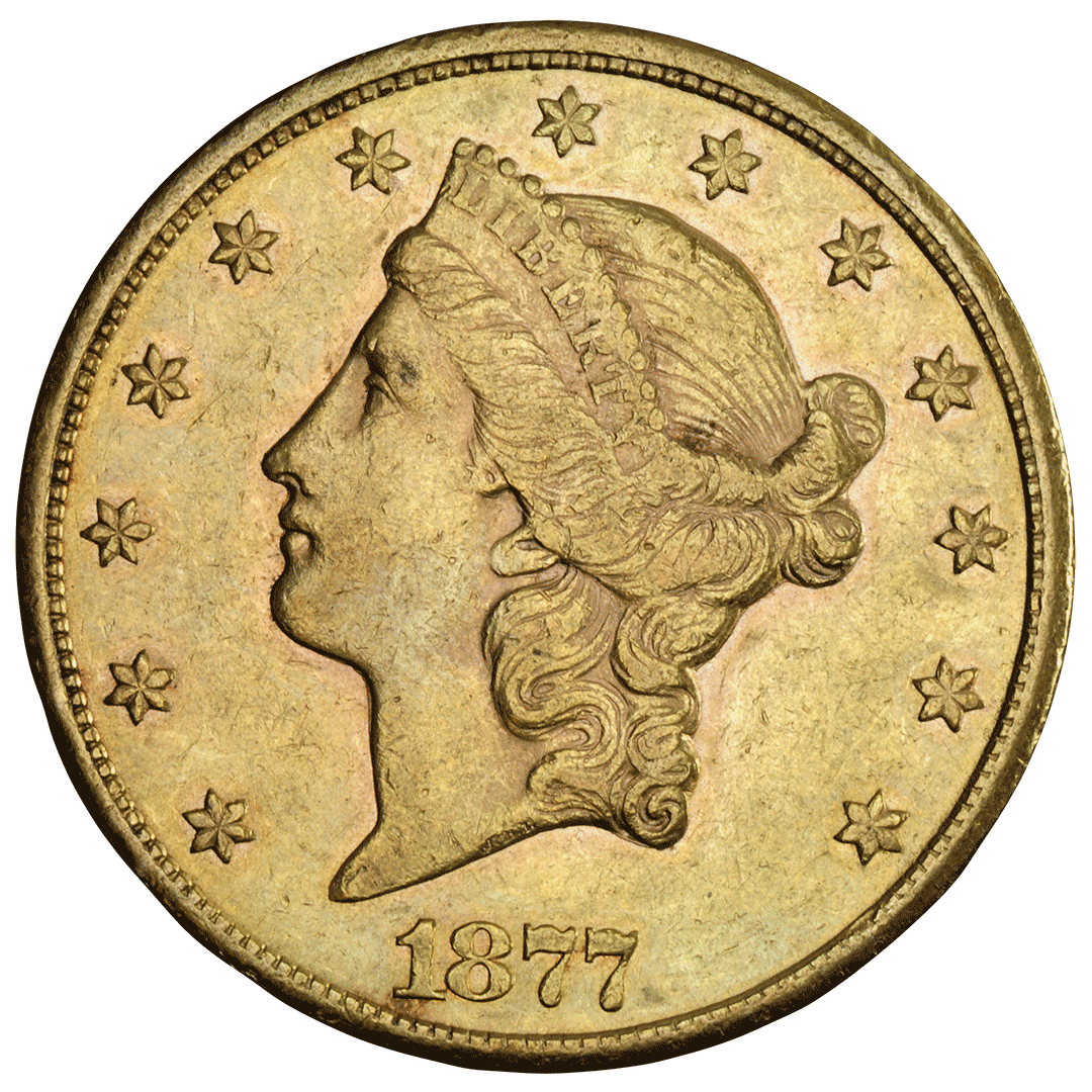 1877 CC | Double Eagle, Liberty Bust with coronet