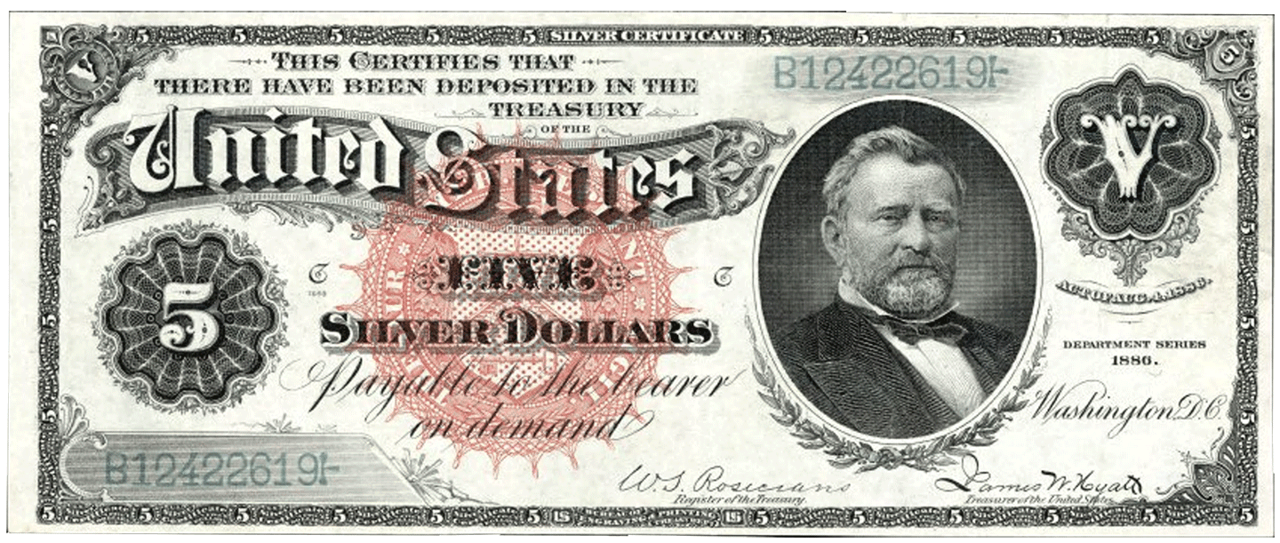 1886 | $5 Silver Certificate, Series 1886
