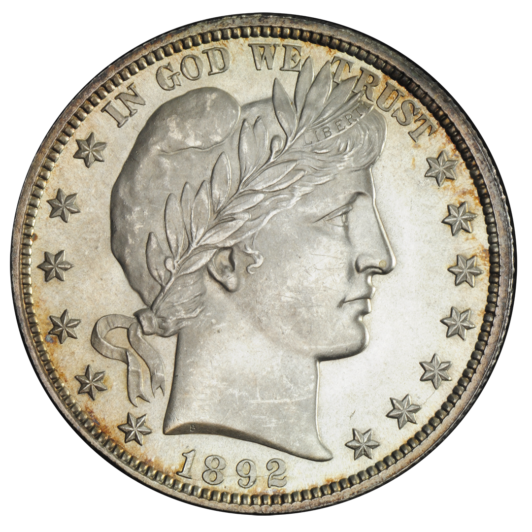 1892 | Barber half dollar