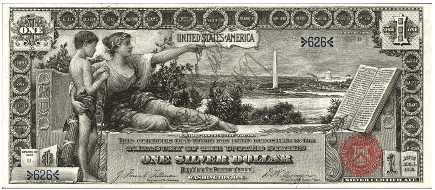 1896 | Educational Series $1 silver certificate