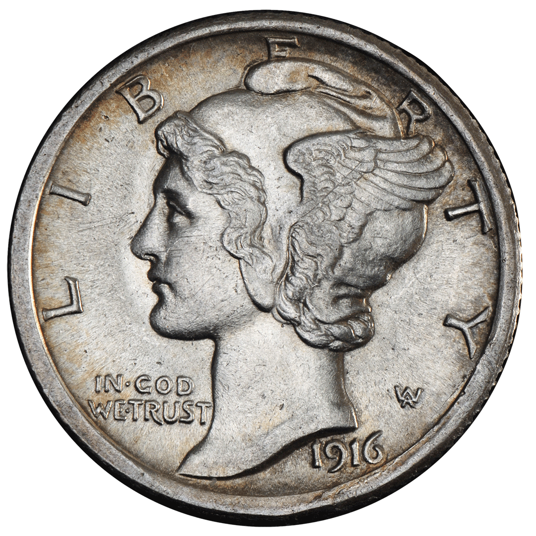 1916 D | Mercury Dime