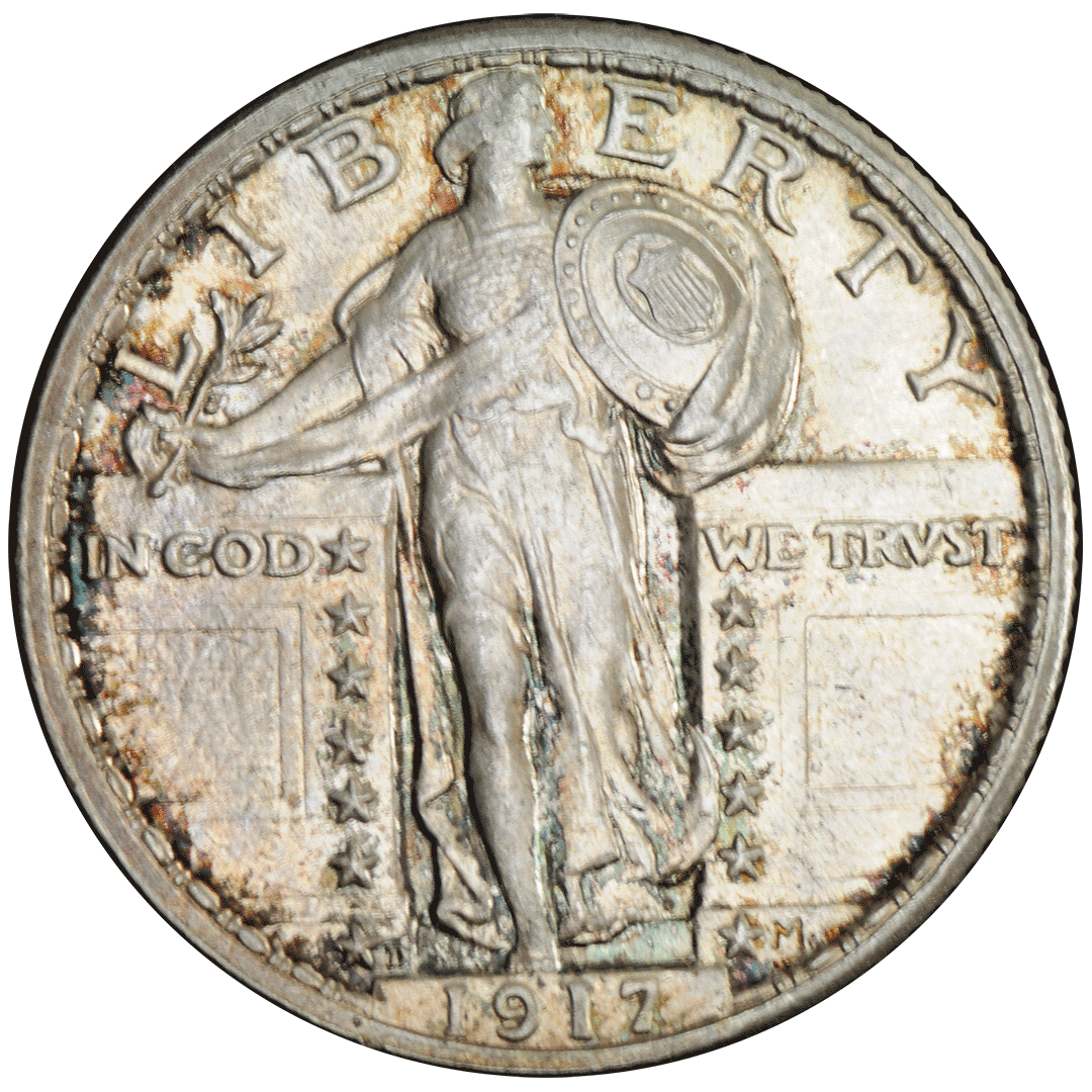 1917 D | Quarter Dollar, Type II Standing Liberty