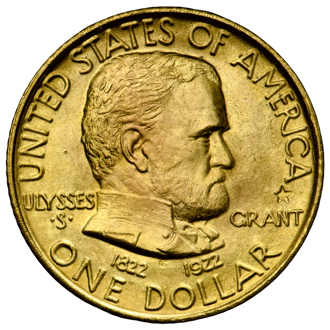1922 | Grant Memorial Gold Dollar with Star